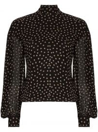 GANNI polka-dot print blouse polka-dot print blouse at Farfetch